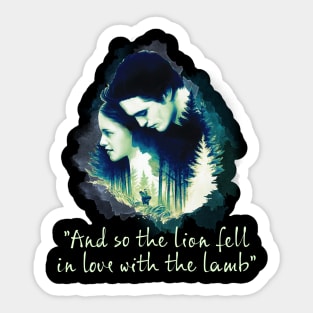 Twilight And So The Lion Fell In Love With The Lamb Sticker